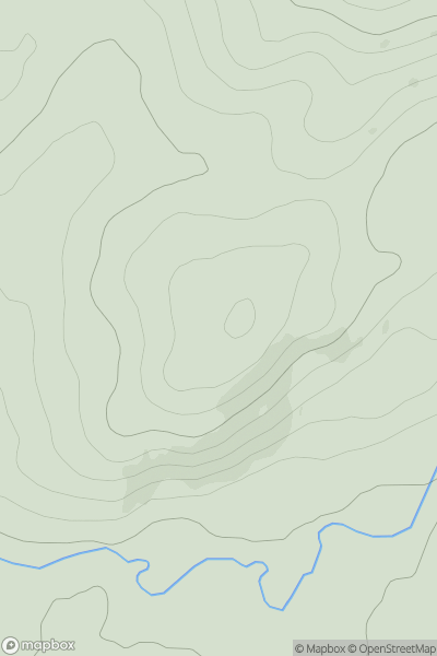Thumbnail image for Creag Mhor [Islay] showing contour plot for surrounding peak